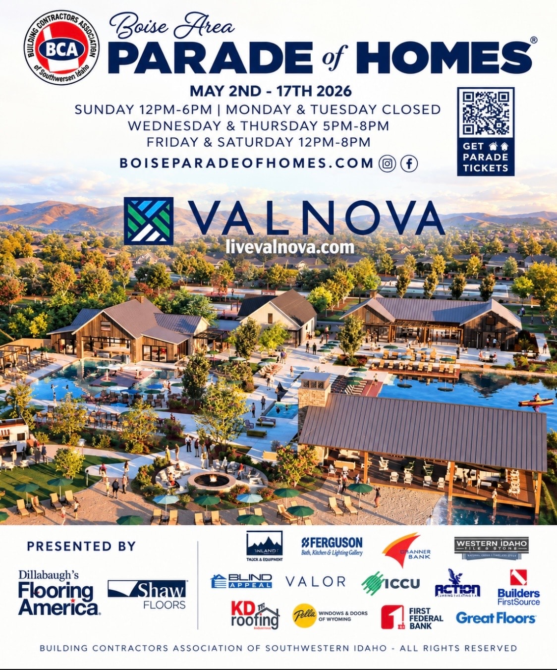 2026 Boise Area Parade of Homes official event cover — May 2nd–17th 2026